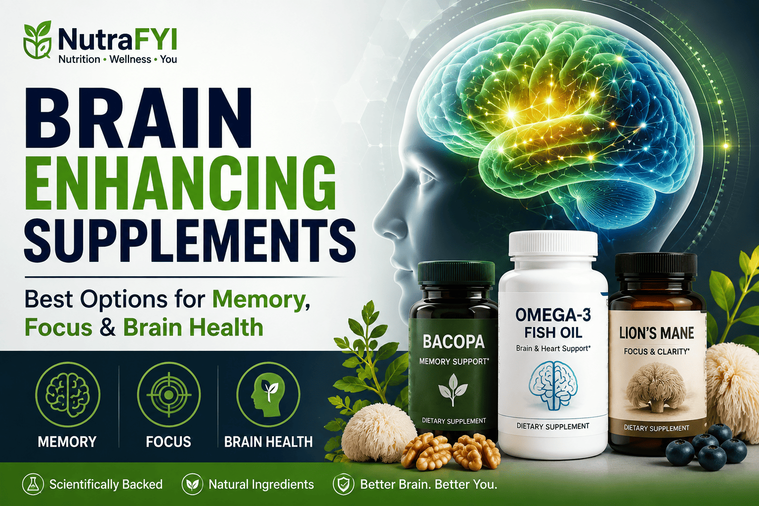 Brain Enhancing Supplements: Best Options for Memory, Focus & Brain Health