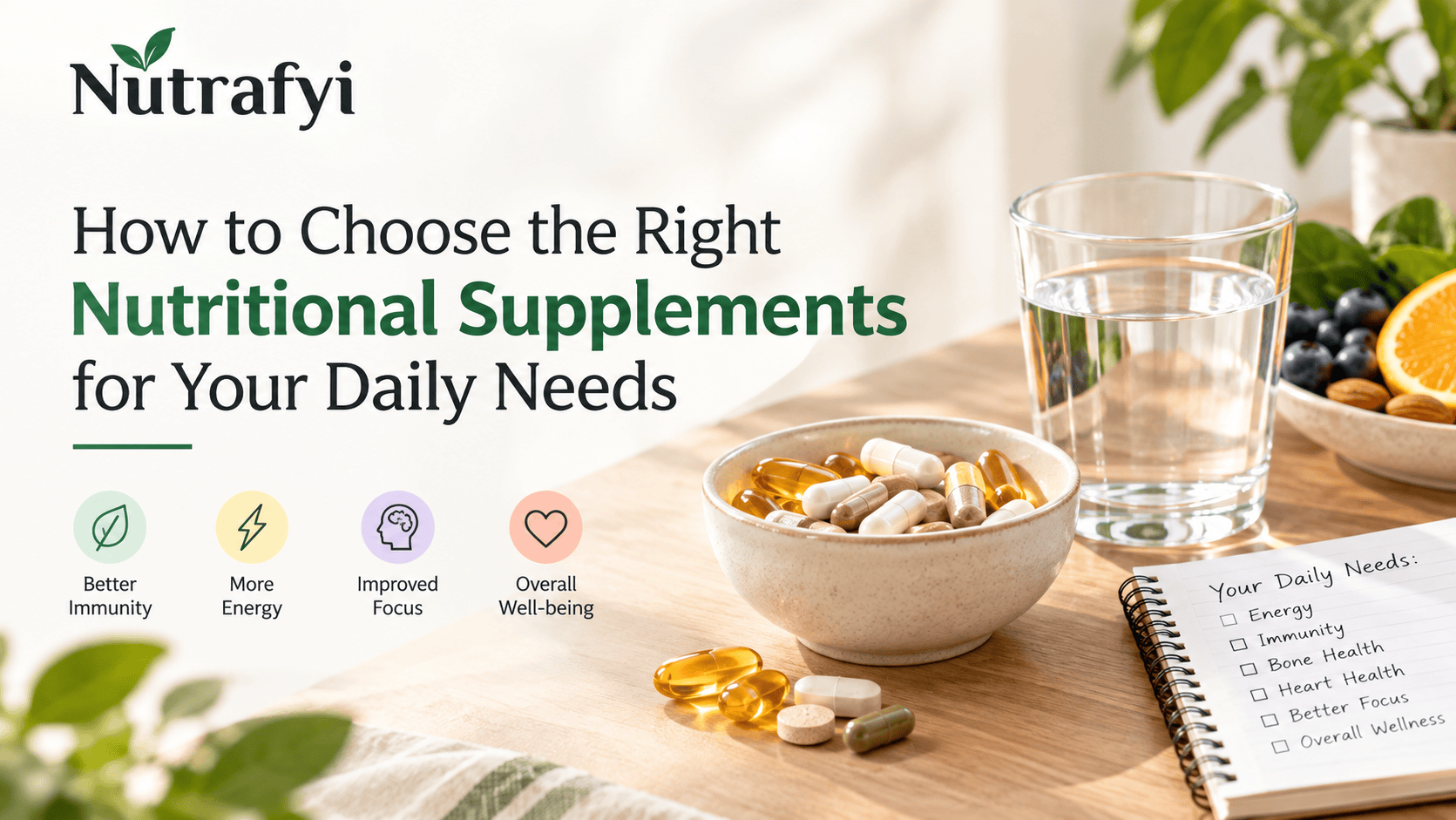 How to Choose the Right Nutritional Supplements for Your Daily Needs