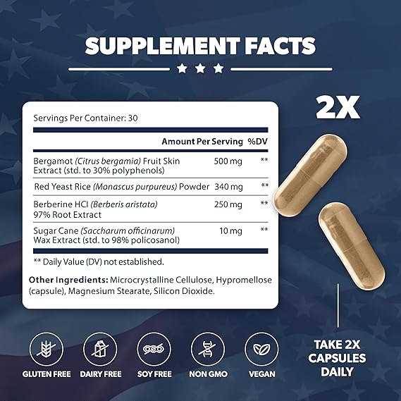 AV Liberty Heart - Supports Healthy Cholesterol Levels & Blood Pressure - Image 2