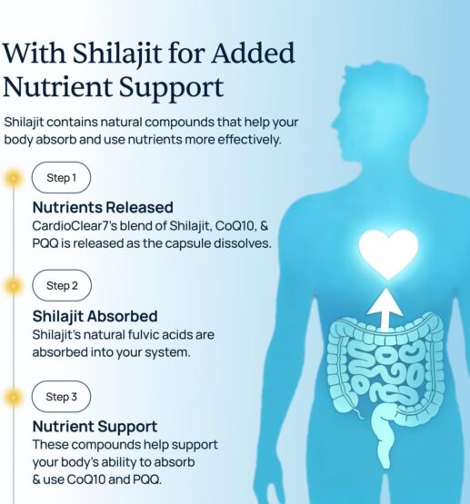 Simple Promise CardioClear7 - Heart Health Supplement with Shilajit - Supports Circulation, Cellular Energy & Cardiovascular Health 2 Simple Promise CardioClear7 - Heart Health Supplement with Shilajit - Supports Circulation, Cellular Energy & Cardiovascular Health - Image 2