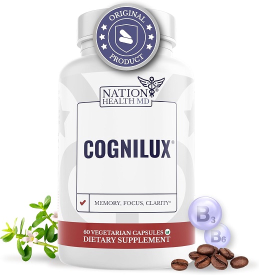 Cognilux - Brain Supplements for Memory and Focus - Nootropic Focus Supplement with Niacin, Vitamin B6, GABA and More - Memory Supplement for Brain, Brain Health 1 Cognilux - Brain Supplements for Memory and Focus - Nootropic Focus Supplement with Niacin, Vitamin B6, GABA and More - Memory Supplement for Brain, Brain Health