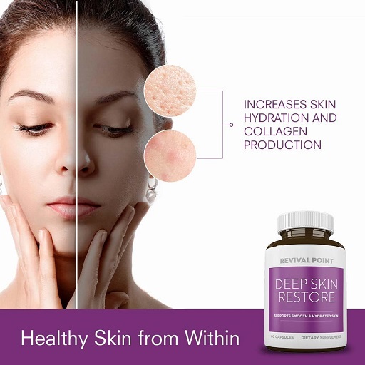 Deep Skin Restore- Advanced Dermal Repair Complex to Boost Firmness, Hydration, & Elasticity– Vegan Collagen Builder & Skin Supplement with 6 Clinically Proven Ingredients 3 Deep Skin Restore- Advanced Dermal Repair Complex to Boost Firmness, Hydration, & Elasticity– Vegan Collagen Builder & Skin Supplement with 6 Clinically Proven Ingredients - Image 3