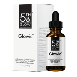 Home-2 15 5th Glow Glowic Antioxidant Serum for Face is a fast-absorbing Vitamin C & E serum with ferulic acid to brighten skin, reduce fine lines, wrinkles & age spots. Powerful antioxidant protection for smooth, firm, glowing skin.