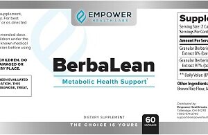 New BerbaLean Berberine & Hydrochloric Acid Supplement, Supports Healthy Metabolism and Digestive Health - Image 4