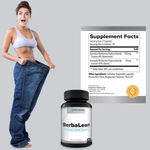 New BerbaLean Berberine & Hydrochloric Acid Supplement, Supports Healthy Metabolism and Digestive Health - Image 3