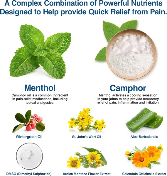 Arctic Blast Pain Relieving Liquid - Topical Pain Relief Rub