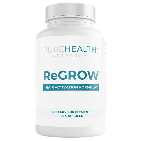 Purehealth Research - ReGrow - Hair Growth Vitamins - Hair Supplement for Scalp & Thickness Support 1 Purehealth Research - ReGrow - Hair Growth Vitamins - Hair Supplement for Scalp & Thickness Support