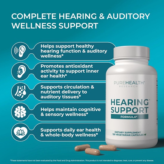 Purehealth Research - Hearing Support Forumla - Ear Health Supplement 2 Purehealth Research - Hearing Support Forumla - Ear Health Supplement - Image 2