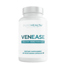 Purehealth Research - VenEase Vein Support Supplements - Restless Legs Formula Supplement for Vein and Hemorrhoid Health